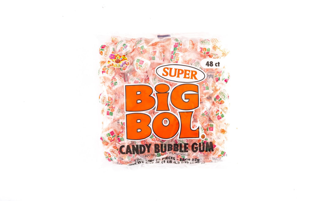 Super Big Bol Candy Bubble Gum Bulk Pack (20.3 oz, 48 ct.) - Vintage Candy Co.