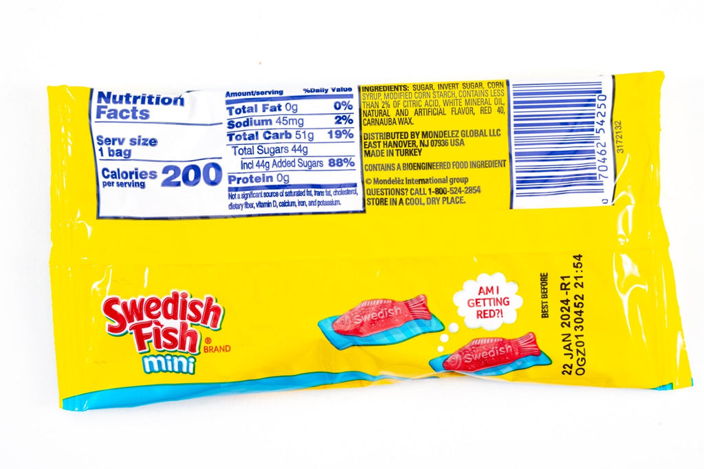 Swedish Fish Mini Soft And Chewy Candy Bulk Box (2 oz, 24 ct.) Vintage Candy Co. Swedish Fish Mini Soft And Chewy Candy Bulk Box (2 oz, 24 ct.) Vintage Candy Co.