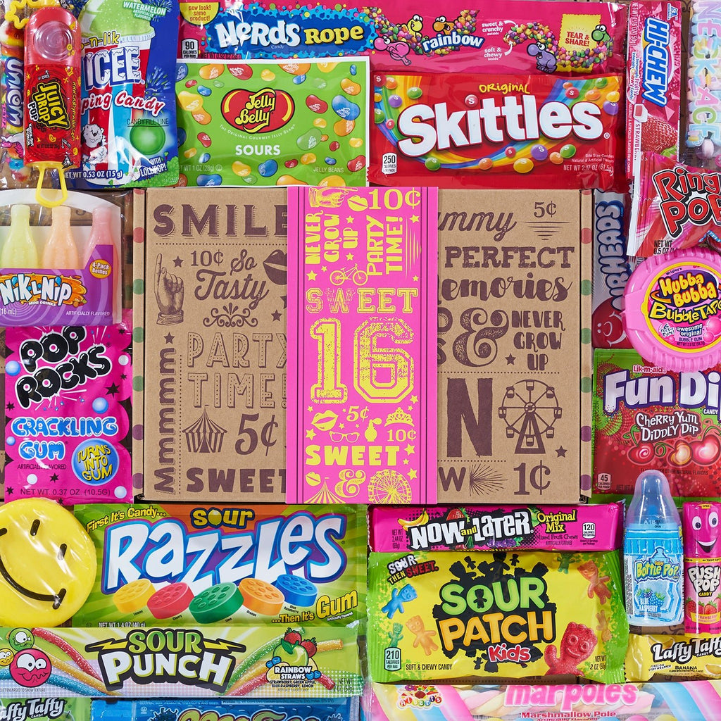 Sweet 16 Birthday Candy Gift - Vintage Candy Co.