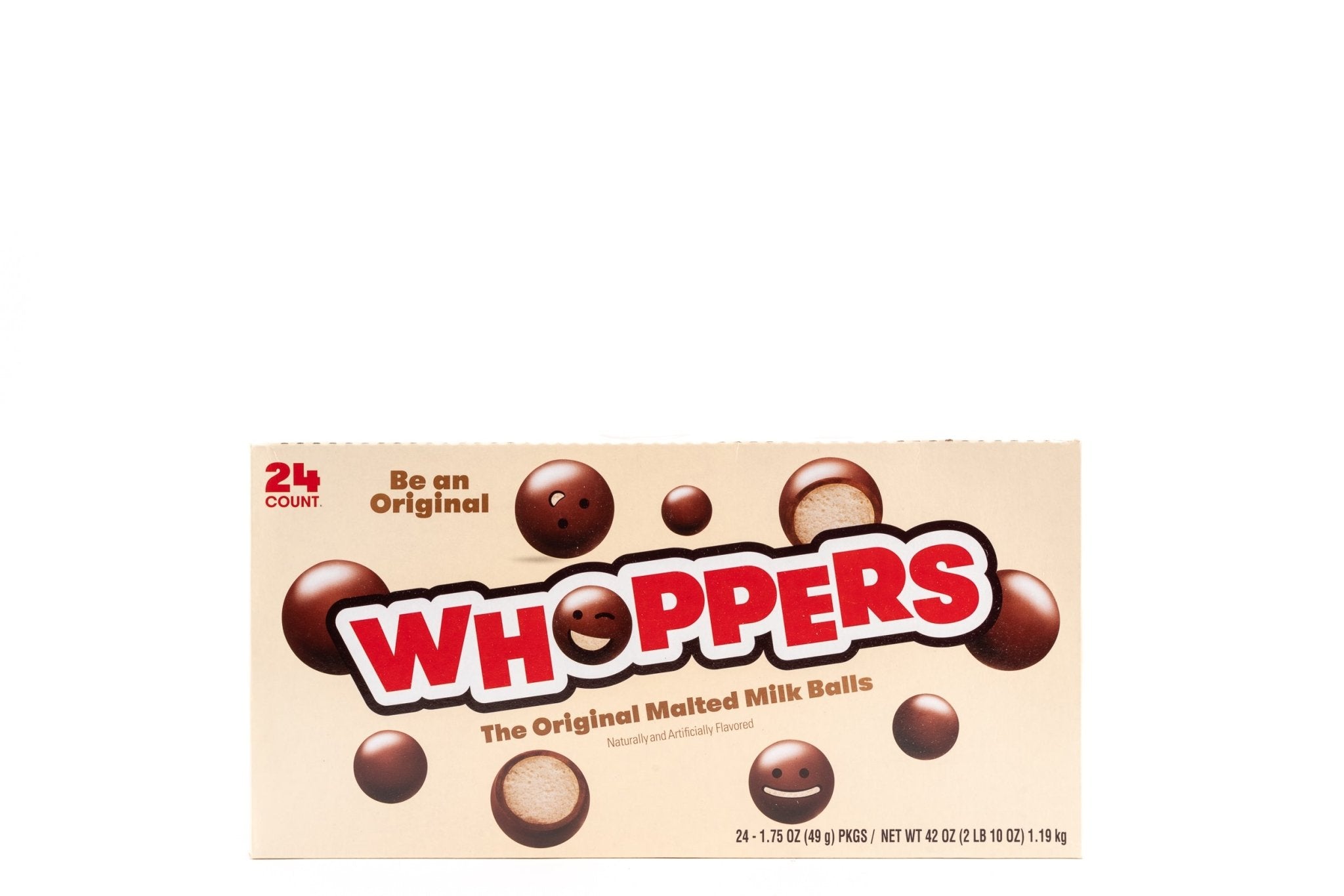 Whoppers Pattern Whoppers Malted Milk Balls Chocolate Candy Bulk Box (1.75 oz, 24 ct ...