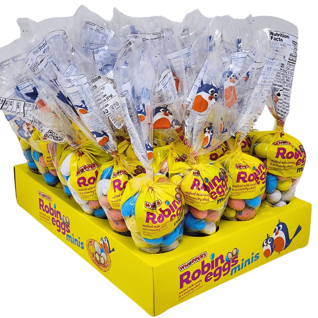 Whoppers Mini Robin Eggs Malted Milk Candy Bulk Box (2.2 oz, 24 ct ...